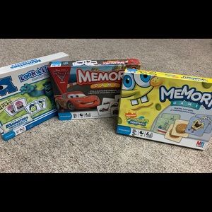 Memory Games - Spongebob, Cars, Monsters Inc